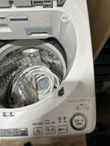 SHARP(シャープ)8.0キロ 電気洗濯乾燥機 ES-TX8G-W 2023年製