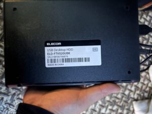 ELECOM(エレコム)USBデスクトップHDD ELD-FTV020UBK
