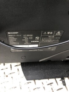 SHARP(シャープ)32型液晶テレビ LC-32H30 2016年製