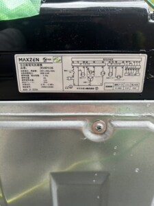 maxzen(マクスゼン)5.0キロ 全自動洗濯機 JW50WP01BK 2023年製