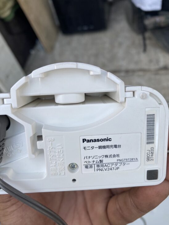 パナソニックのデジタルコードレス電話機 VE-E10を京都市で拝見