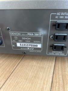 DENON(デノン)プリメインアンプ PMA-390Ⅳ