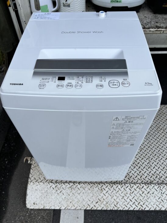 TOSHIBA（東芝）4.5キロ 全自動洗濯機 AW-45GA2-W 2024年製