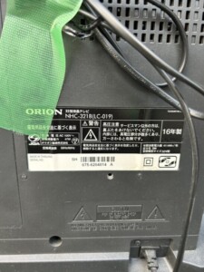 ORION(オリオン)32型液晶テレビ NHC-321B 2016年製