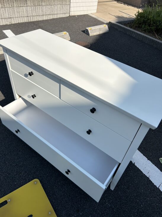 ノーブランド チェスト 木製 ホワイト