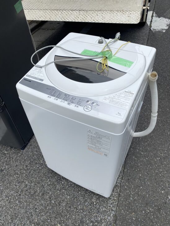 TOSHIBA（東芝）5.0キロ 全自動洗濯機 AW-5G9（W) 2021年製