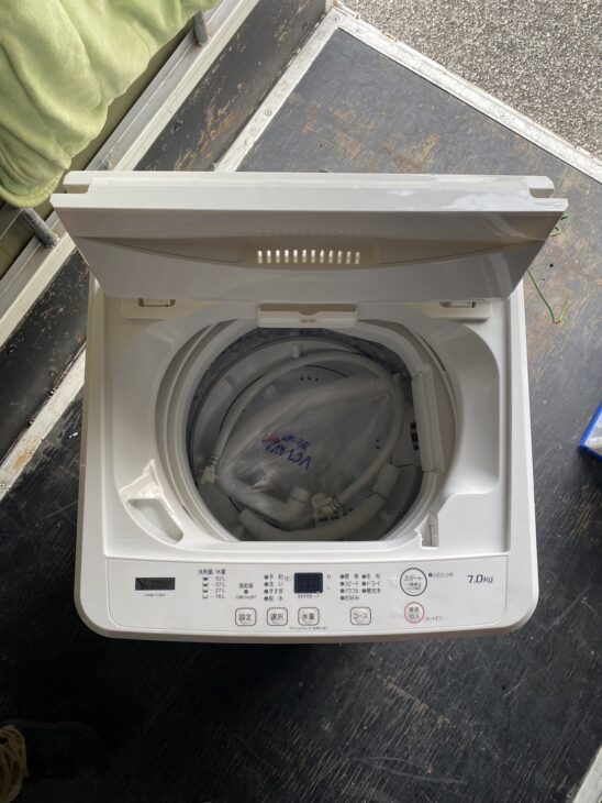 ヤマダ 全自動洗濯機 YWM-T70H1 7.0㎏ ホワイト 中古品（ヤマダ