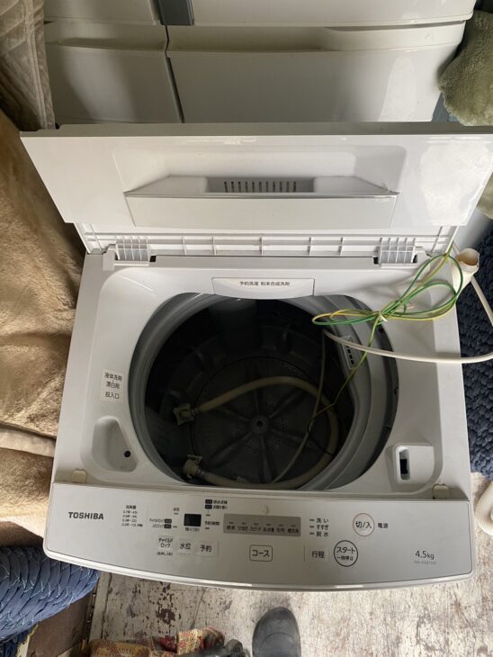 製造から4年経過【高価買取】水戸市にて東芝 洗濯機 AW-45M7(W) 2020年