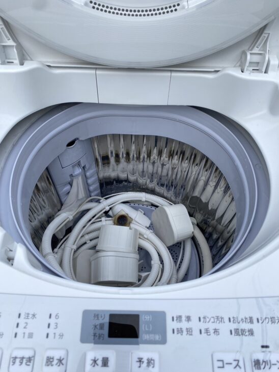 箕面市船場東で【買取】シャープ 7.0キロ 全自動洗濯機 ES-GE7D-W 2020