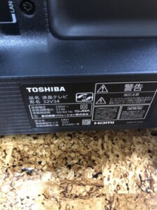 TOSHIBA(東芝)32型液晶テレビ 32V34 2021年製