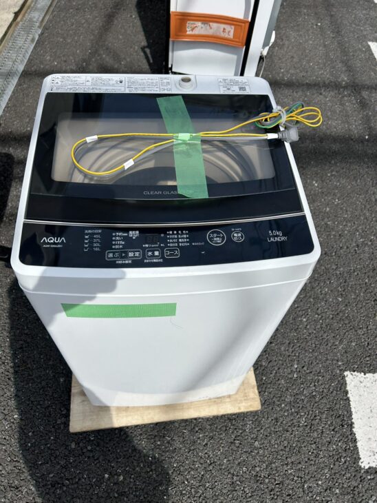 加須市で【高価買取】AQUA 5.0キロ 全自動洗濯機 AQW-G50JJでした
