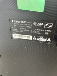 Hisense(ハイセンス)ハイビジョンLEDテレビ HJ32K310 2018年製