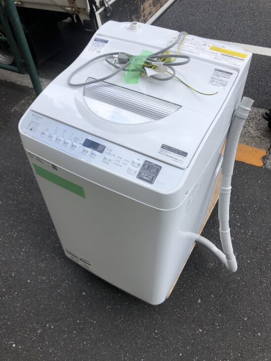 出張買取】SHARP（シャープ）5.5㎏電気洗濯乾燥機 ES-TX5E-S 世田谷区