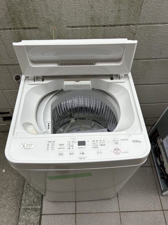 和泉市のお客様宅へ【買取】YAMADA（ヤマダ）全自動洗濯機 4.5kg YWM