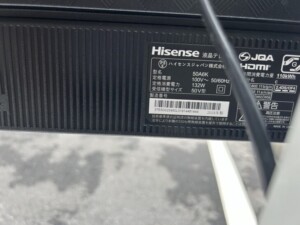 Hisense(ハイセンス)50型液晶テレビ 50A6K 2024年製
