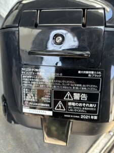 IRIS OHYAMA(アイリスオーヤマ)マイコンジャー炊飯器 RC-ME30-B 2021年製