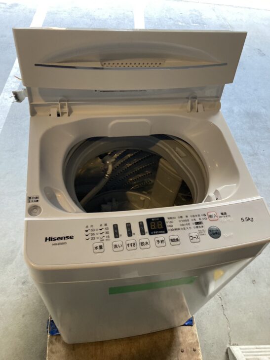 出張買取】岡山市へ！ハイセンス 洗濯機 HW-E5503・シャープ 冷蔵庫 SJ 