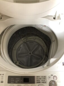 SHARP(シャープ)4.5キロ 全自動洗濯機 ES-G4E6-KW 2019年製