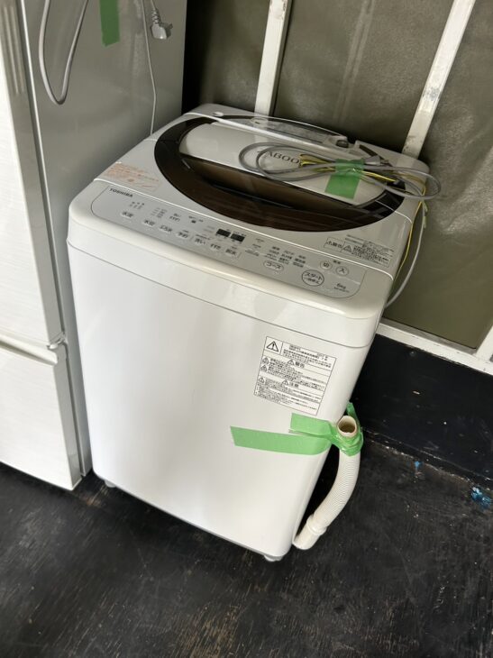 低年式洗濯機を【無料引取】東芝 6.0kg AW-6D6-T 2017年製 羽曳野市へ