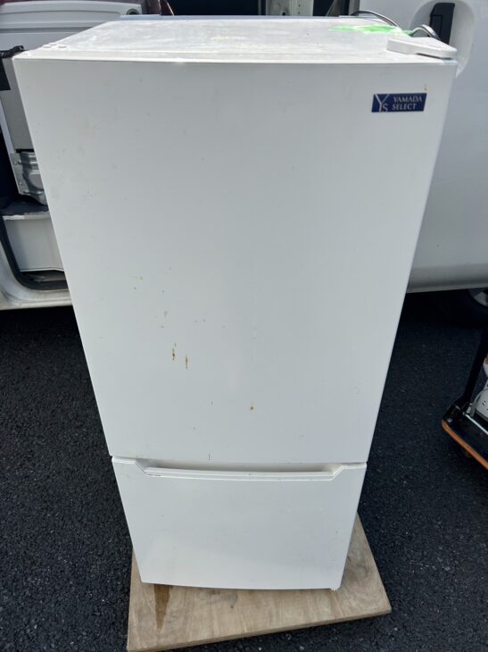 中古 117L 2ドア冷蔵庫 ヤマダ電機モデル YRZ-C12G2 2019年製 直冷式 一人暮らし 単身用 ホワイト 6ヶ月保証付き-COSMO  SPACE online