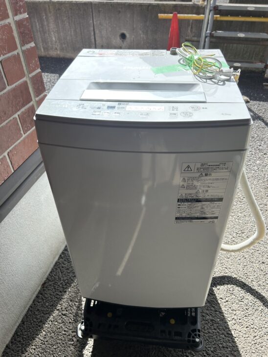 東京都世田谷区】TOSHIBA 東芝製 洗濯機 2020年製 AW-45M7-Wを買取