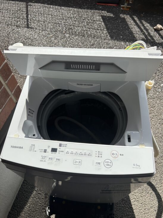 東京都世田谷区】TOSHIBA 東芝製 洗濯機 2020年製 AW-45M7-Wを買取