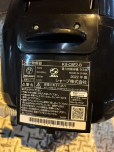 SHARP(シャープ)ジャー炊飯器 KS-C5E2-B 2022年製
