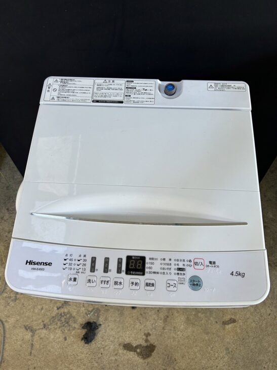 取引場所 南観音 2207-512 Hisense 全自動電気洗濯機 HW-E4503 2020年