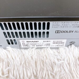 SHARP(シャープ)ブルーレイディスクレコーダー BD-UW2200 2017年製