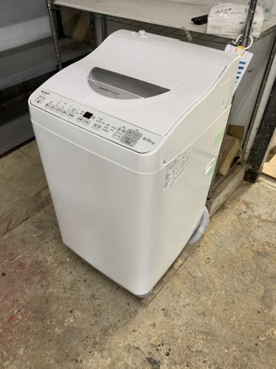 高年式 シャープ 6.5kg 電気洗濯乾燥機 ES-TX6G-S 出張買取で杉並区へ