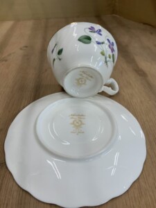 ノリタケ カップソーサー Bone China バイオレットドリーム 9906 すみれ