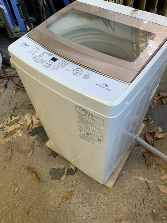 新座市新座に出張でした！【高価買取】AQUA 洗濯機 AQW-S5NBK（P)2022