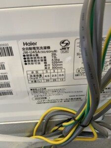 Haier(ハイアール)4.5キロ 全自動洗濯機 JW-U45A 2023年製