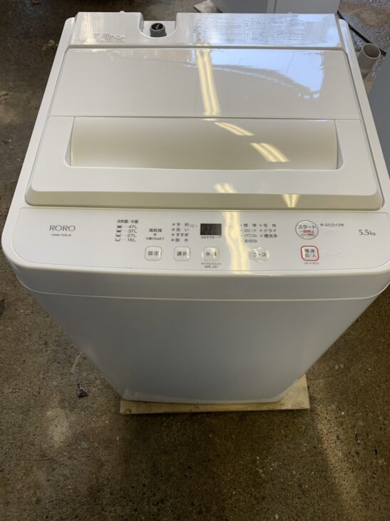 YAMADA（ヤマダ）5.5キロ 全自動洗濯機 YWM-T55LW 2023年製