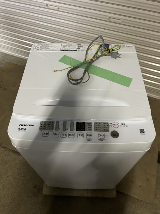 送料込☆2024年☆美品☆ハイセンス6.0kg 洗濯機 HW-T60H