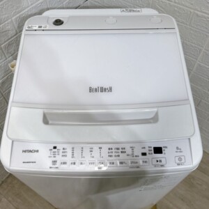 HITACHI(日立)8.0キロ 全自動洗濯機 ビートウォッシュ BW-V80H 2022年製