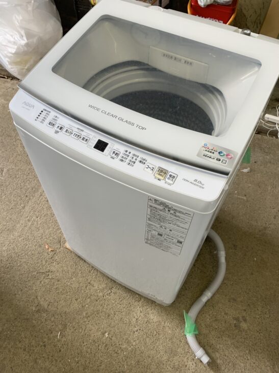 大府市大府町【高価買取】AQUA 全自動洗濯機 AQW-V8N（W) 2023年製