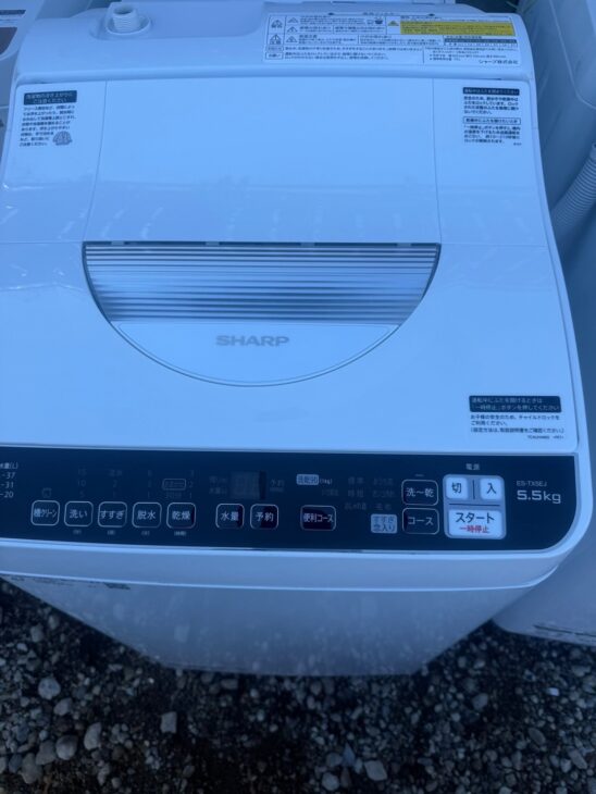 SHARP（シャープ）5.5キロ 電気洗濯乾燥機 ES-TX5EJ-W 2021年製