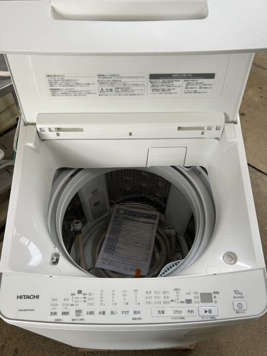 【川崎市宮前区リサイクルオフ】SHARP　BW-X100GW　ビートウォッシュ　洗濯機10kg　2022年 高額買取】日立 2022年製 ビートウォッシュ BW-X100G 全自動洗濯機 10