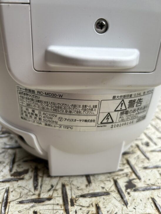保証付き アイリスオーヤマ 炊飯器 RC-IE30B リサイクルショップウルカウ 高津 - ガステーブル