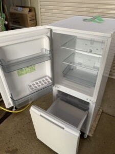 SHARP(シャープ)152L 2ドア冷蔵庫 SJ-D15H-W 2022年製