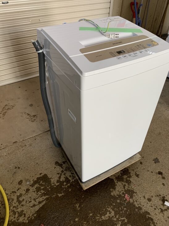 中古 アイリスオーヤマ 5.0kg 全自動洗濯機 IAW-T502EN 槽洗浄コース 2020年製 6ヶ月保証付き-COSMO SPACE online