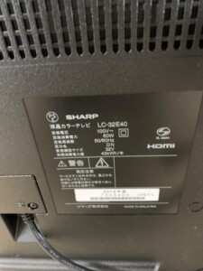 SHARP(シャープ)32型液晶テレビ LC-32E40 2018年製