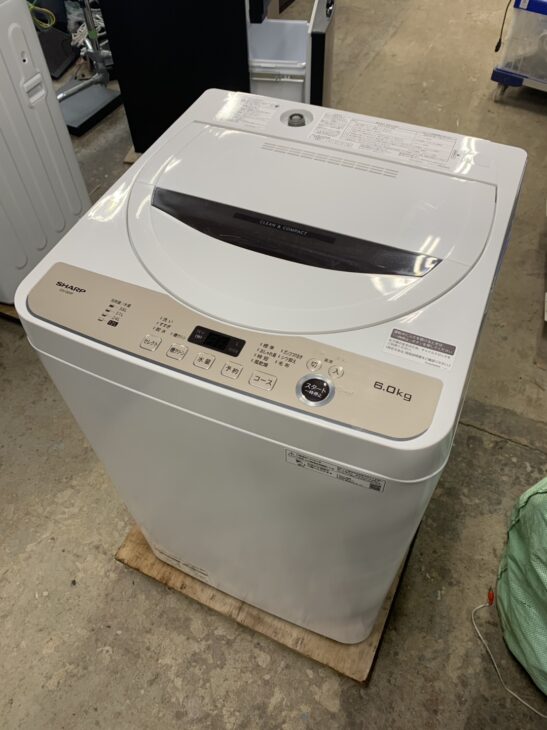 SHARP 洗濯機 ES-GE6E 6kg 2021年製 高年式 d2908 SHARP(シャープ) 6kg全自動洗濯機 ES-GE6E-T ｜出張買取MAX