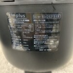 simplus（シンプラス）マイコン式炊飯器 SP-RCMC4-BK