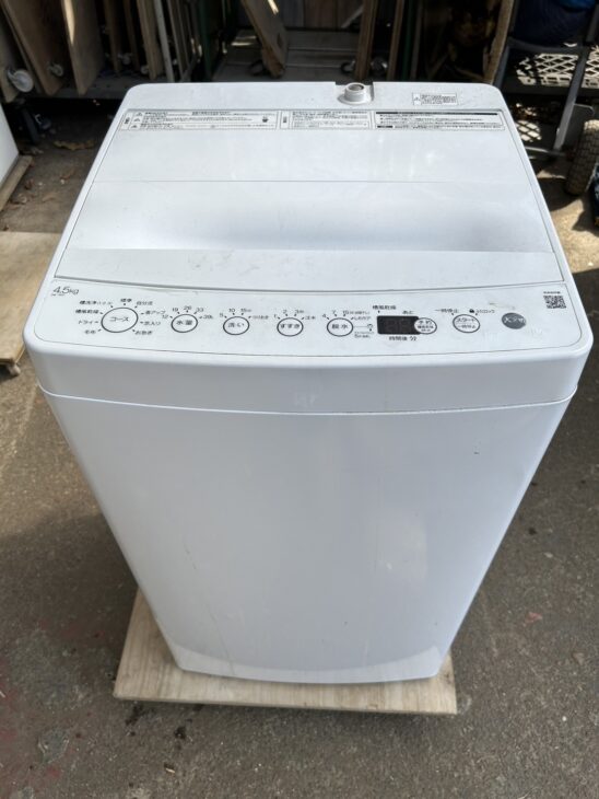 ORIGINAL BASIC（オリジナルベーシック）4.5キロ 全自動洗濯機 BW-45A 2023年製