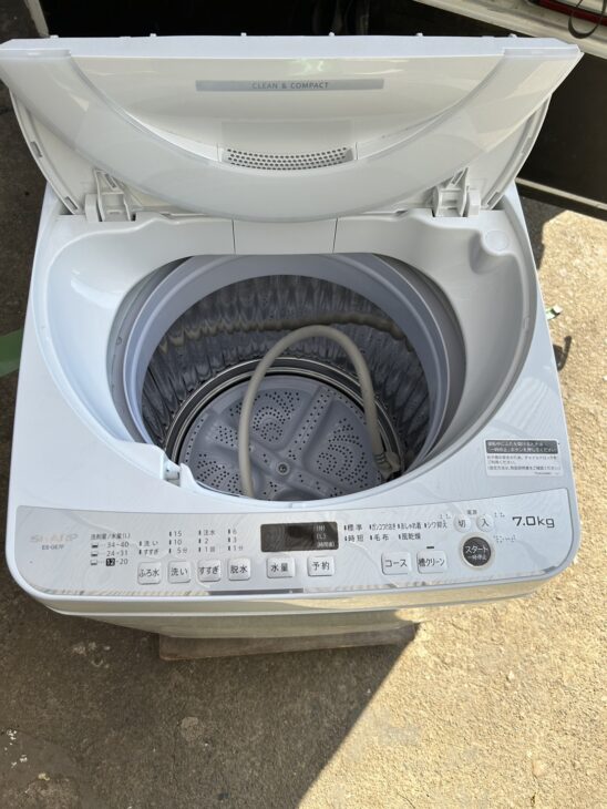 シャープの洗濯機 ES-GE7F-W 2022年製【出張買取】昭島市玉川町へ出張