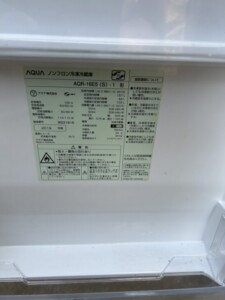 AQUA(アクア)157L 2ドア冷蔵庫 AQR-16E5(S) 2019年製