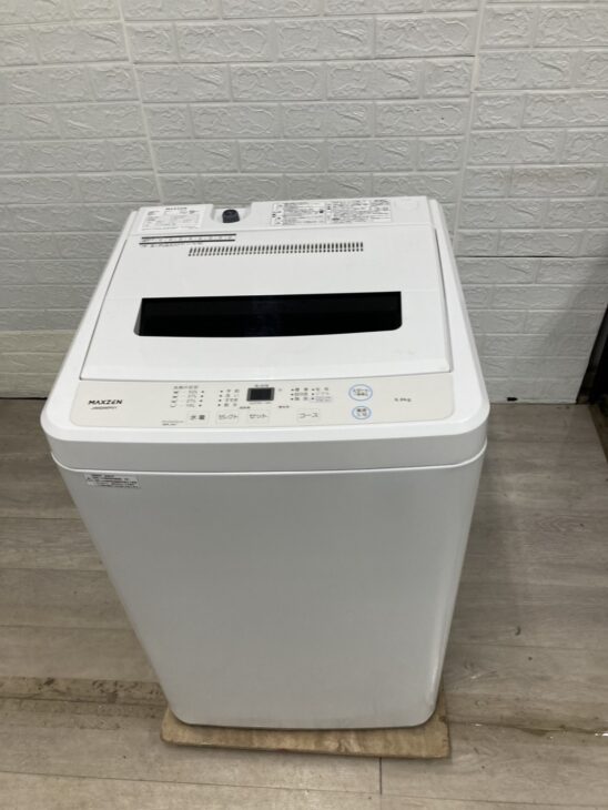 MAXZEN（マクスゼン）6.0キロ 全自動洗濯機 JW60WP01 2022年製