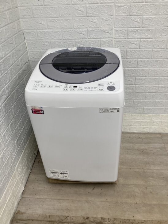 SHARP（シャープ）8.0キロ 全自動洗濯機 ES-GV8F-S 2021年製